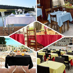 Efavormart 54x54 Lime Green Wholesale Linens Seamless Polyester Square Linen Tablecloth for Wedding Banquet Party Restaurant