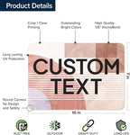 Custom Sign, Custom Street Sign, 11 Font Colors, 13 Font Styles, 4 Hole Options, 22 Sizes, 7x10 Inches, Rust Free DiBound, Fade Resistant, Made in USA by My Sign Center (Mid-Century Modern 1)