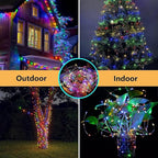 Warm White ⇋ Multicolor 66Ft 200LED Fairy Lights Plug in with Remote, Waterproof String Lights Outdoor 8 Modes Bedroom Decor, Twinkle Light for Girl's Room Garden Christmas Decorations