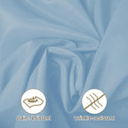 Ascoza 2pack 108 Inch Blue Mist Round Tablecloth in Washable Polyester Fabric for Wedding/Banquet/Restaurant/Parties
