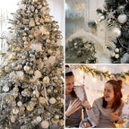 NEWONG 30pcs White Ostrich Feathers Natural Bulk 11-14inch(28-35cm) Vase Craft Wedding Home Party Centerpieces Christmas Day Decoration