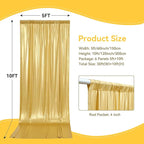 30x10 ft Wrinkle Free Gold Sequin Backdrop Curtain for Parties,Thick Not Fall Glitter Wedding Drape Backdrop,6 Panels 5x10ft Shimmer Photo Wall Back Drop Cloth for Graduation Photography Background