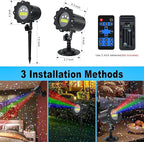Christmas Projector Lights Outdoor, Garden Light Projector with Timer, Firefly Lights, IP65 Waterproof, Holiday Decoration for Halloween, Christmas, Home, Party, Garden Decor