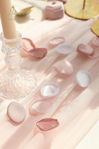 Floroom 300pcs Rose Petals Dusty Rose Blush Faux Silk Flower Petals for Wedding Flower Girl Basket Aisle Scatter Dinner Table Centerpieces Party Confetti Bridal Shower Romantic Night Decoration