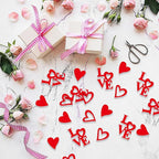 200 Pcs Red Heart Paper Confetti Love Confetti for Valentine's Day Wedding Baby Shower Birthday Party Table Decoration Supplies