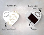 Wedding Bottle Opener Favors for Guests in Bulk, Hearts Shape Bottle Opener, Personalized Party Favors in Bulk, Wedding Favor Guests. 20 to 300 pcs. Custom Fridge Bottle Opener (Heart)