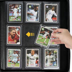 Toploader Binder with 9-Pocket Pages, Holds 288 "3×4" Rigid Toploader Hard Cases, Card Holder for Collectible Cards or Sports Cards, Durable Sleeves for Storage & Display (Dark Green)