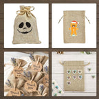 Jutieuo 25pcs Small Burlap Bags with Drawstring - 4x6 Inch Reusable Premium Linen Sacks Bags with Tag and String, Mini Gift Bag for Wedding Party Favor, Jewelry Pouches, Coffee, DIY Craft