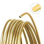 The Beadsmith Wire Elements Craft Wire – Tarnish Resistant, Soft Temper, Round, Gold Color – 1mm, 18 Gauge, 4 Yard Spool – Jewelry Making, Wire Wrapping, Floral, & Other DIY Crafts