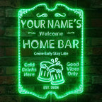 ADVPRO Personalized Your Name Home Bar RGB Dynamic Glam LED Sign - Cut-to-Edge Shape - Smart 3D Decoration - Multicolor Signage st06s43-fnd-p11a-tm-c