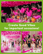 NEWONG 30pcs Hot Pink Ostrich Feathers Natural Bulk 9-12inch(23-30cm) Vase Craft Wedding Home Party Centerpieces Christmas Day Decoration