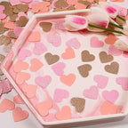 200 Pcs Pink Heart Paper Confetti for Valentine's Day Wedding Baby Shower Birthday Party Table Decoration Supplies