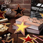 Geosar 150 Pcs Movie Star Cardboard Red Carpet Awards Night Cutouts Confetti Cutouts for Bulletin Board Movie Party Decoration Supply Wall (6 Inch)