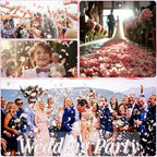 180 PCS Real Pink Dried Rose Petals Confetti for Wedding, 1.75oz Freeze Rose Petals for Romantic Pink Wedding Valentine's Day Proposal Decor, Dinner Centerpieces Party