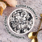 Sprinkles For Cake Decorating, Cupcake, Cookies, Ice Cream Topper, 7 Ounces Gold And Silver Cake Sprinkles Baking, Perfect For Birthdays, New Year’S Eve, Graduations (Sparkling)