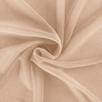 Fall Nude Wedding Arch Draping Fabric 1 Panel 29" × 20FT Sheer Drapes Outdoor Curtain for Wedding Ceremony Baby Bridal Shower Arch Ceiling Backdrop Decor
