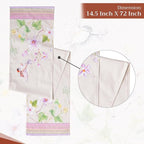 Maison d' Hermine Table Runner 100% Cotton Double Layer Table Runners 72 inches Long Decorative for Home Kitchen Dining Party Wedding Bridal Shower Spring Summer (Magnolia Mornings, 14.50" x 72")