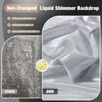 20x10FT Silver Sequin Backdrop - 4 Panels 5x10FT Wrinkle-Free Glitter Drapes for Weddings, Parties & Events