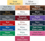 Custom Engraved Name Badges with Pin or Magnet Backing, 1" x 3" - Personalized Acrylic Name Tag with 15 Font Options and 21 Color Options - 4 Tags
