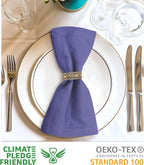 Urban Villa Easter Dinner Napkins Solid Lilac Color Cloth Napkins (Set of 12) Oversized 20x20 Inches 100% Cotton Slub Premium Quality Soft Durable Mitered Corners Reusable Washable Everyday Use