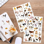 Farm Animals Stickers 720 Count Farm Animal Barnyard Cow Sheep Chicken Stickers Party Favors Gifts Sticky Decor for Scrapbook Calendar Planner Gift Wrap Decor