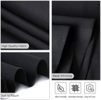 12 Pack Black Round Tablecloth 90 Inch Black Table Cloth Stain and Wrinkle Resistant Reusable and Washable Polyester Fabric Table Covers for Buffet Wedding Party and Banquet