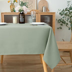 Biscaynebay Tablecloth for Rectangle Tables-60x108 Inch Sage Outdoor Picnic Table Cover-Rectangular Folding Reusable Table Cloths Water Resistant for Kitchen Camping Dining Room Patio Banquet Party