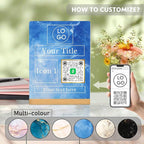 Personalized Custom Metal QR Code Sign Venmo Cashapp Scan to Pay with Stand Instagram Facebook Social Media QR Signs Bar Code QR Plaque Print for Business Salon Beauty Store Restaurant Wifi Sign (Vertical 1)