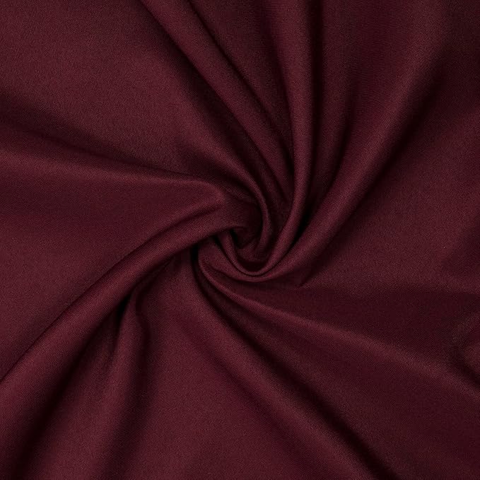 Gee Di Moda Square Tablecloth - 70 x 70 Inch Burgundy Table Cloth for Medium Square or Round Tables - Heavy Duty Washable Fabric - for Buffet Table, Holiday Party, Dinner, Wedding & Baby Shower
