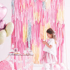 PartyWoo Crepe Paper Streamers 4 Rolls 328ft, Pack of Crepe Paper Perl Pink Streamers Decorations, Crepe Paper for Birthday Decorations, Party Decorations, Wedding Decorations (1.8 in x 82 Ft/Roll)