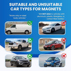 2 Pack (Custom Size) Extra Large Custom Car Magnets for Businesses – Big Size Magnetic Signs for Vans, Trucks, and Dumpsters. Personalized Business Magnets for Vehicles and Outdoor Advertising.