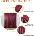 ShinyBeauty Burgundy Sequin Sparkling Backdrop 10x10FT | Photographic Glitter Fabric Backdrop for Wedding Birthday Baby Shower,Party Decor
