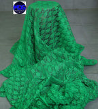 MDS Pack of 20 Wedding 12 x 108 inches Lace Table Runner for Wedding, Decorations for Birthday Parties, Banquets, Graduations, Engagements, and Runners fit Rectangle, Round Table- Green