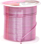 Mandala Crafts 20 Gauge Anodized Aluminum Craft Wire for Jewelry Making - 450 FT Colored Flexible Silver Copper True Blue Pink Ice Blue Green Wire - Bendable for Bonsai Armature Crafting Sculpting