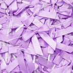 Bright Creations 100 Pack Purple Twist Tie Bows for Treat Bags, 3" Small Satin Ribbons for Craft Decoration, Gift Wrap, Themed Party Favors, Baked Goods - Purple Bow