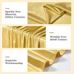 Outpain 10x10ft Gold Sequin Backdrop Curtains -Heavy Duty Gold Photography Backdrops with Non-Shedding Glitter, Wrinkle-Free Stage Drapes for Wedding/Christmas/Studio Shoots (5x10ft 2 Panels)
