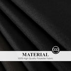 Round Tablecloth 6 Pack 108 Inch Black Tablecloths Washable Decorative Linen Polyester Table Clothes Cover for Dining Table Banquets Buffet Parties and Wedding