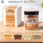 Positive Latte Affirmation Jar – 60pcs Cute Emotional Support Lattes – Coffee Gifts for Women, Men– Birthday Gift, White Elephant Gift for Coworker, Boss, Nurse, Teacher, Teens, Back to School Gifts