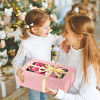 TIACABO Pink Large Gift Box with Window, 13.5"x9"x4.3" Bridesmaid Boxe for Gifts Giving,Birthday Gift Boxes with Magnetic,Closure Lid Gifts Box for Presents,Cute Boxe,Luxury for Gift Packaging