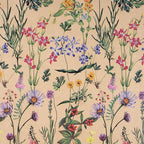 RUSPEPA Wildflower Floral Wrapping Paper Roll for Women, 17 Inches x 9.8 Feet, Mini Roll, Herbal Kraft Wrapping Paper for Christian Gifts, Birthdays, Weddings, Bridal Shower and Engagement