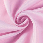Efavormart Round Tablecloth, 132 Inch Stain & Wrinkle Resistant Washable Table Cloth, Decorative Polyester Fabric Table Cover for Banquet, Wedding, Dining- Pink
