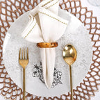 Epoxy Resin Napkin Holders for Cloth Napkins Set of 12 - Decorative Napkin Holders for Weddings, Parties & Everyday Dining - Diamond-Top Design in 6 Assorted Pastel Colors - CLEENTABLE