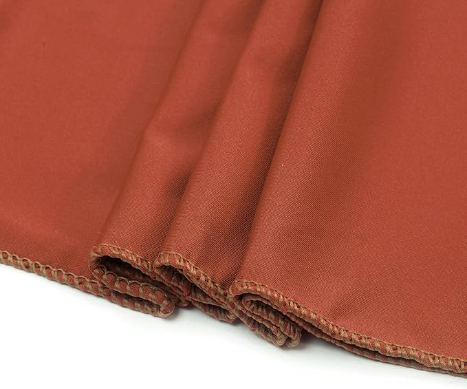 MDS Pack of 200 Spandex Chair Sashes Bows Elastic Stretch Dining Chair Bands Ties Without Slider Buckle Universal fits for Wedding Baby Shower Birthday Party Banquet Event Decoration - Terracotta