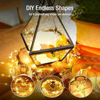 6 Pack Fairy Lights Battery Operated - 7ft 20 Led Twinkle Lights 3 Modes, Bulk Mini String Lights Waterproof for Mason Jars Vases DIY Party Wedding Decoration Christmas -Warm White