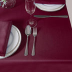 Cupuamon Square Tablecloth 70x70 inch Washable Polyester Fabric Table Cloth for Wedding Party Dining Banquet Decoration（70x70,Burgundy）