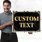 Custom Sign, Custom Street Sign, 11 Font Colors, 13 Font Styles, 4 Hole Options, 22 Sizes, 18x24 Inches, Rust Free DiBound, Fade Resistant, Made in USA by My Sign Center (Marble Tile)