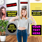 Customizable Magnet Bumper ❚ Design Your Own Custom Magnet ❚ Multiple Size and Color Options ❚ Car Truck Van ❚ Pick Your Font/Pick Your Color ❚ We Print All Made in The USA