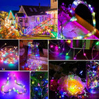 pozzolanas 50 Pack Multicolor Battery Operated String Lights - 7ft Waterproof Fairy Lights with 20 LEDs for Home, Mason Jar, Party, Wedding, Halloween, Christmas Decorations