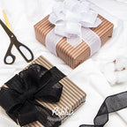 Ribbli Black Burlap Wired Ribbon, 1-1/2” Inch x Continuous 20 Yard, Black Wired Ribbon for Wreaths,Big Bows,Tree Decoration,Outdoor Decoration