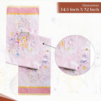 Maison d' Hermine Table Runner 100% Cotton Double Layer Table Runners 72 inches Long Decorative for Kitchen Dining Party Baby Shower Wedding Bridal Shower Spring Summer (Easter Zest, 14.50" x 72")